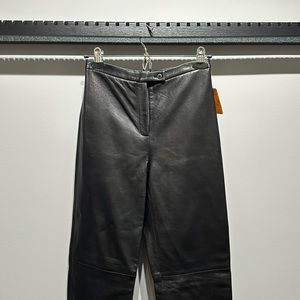 Calfskin Leather Pants w/lining